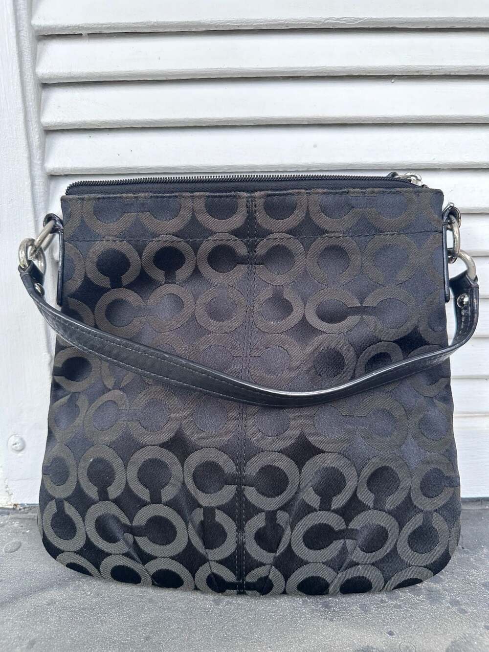 Coach Canvas Top Handle Bag Vintage - Grey Handle Bags, Handbags - CCH123714